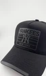 Бейсболка тракер летняя с резиновым патчем YANKEES NEW YORK M 57-58 см с сеточкой черная - изображение 2