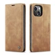 Чехол-книжка CaseMe из нубука для iPhone 13 Светло-коричневый - изображение 7