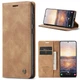 Чехол-книжка CaseMe из нубука для Samsung S23 Светло-коричневый - изображение 3