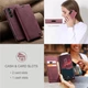 Чехол-книжка CaseMe из нубука для Samsung S23 Бордовый - изображение 3