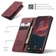 Чехол-книжка CaseMe из нубука для Samsung S23 Бордовый - изображение 8