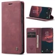 Чехол-книжка CaseMe из нубука для Samsung S23 Бордовый - изображение 10