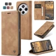 Чехол-книжка CaseMe из нубука для Xiaomi Redmi 14C Светло-коричневый - изображение 2