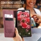 Чехол-книжка CaseMe из нубука для iPhone 16 Plus Бордовый - изображение 7