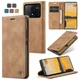 Чехол-книжка CaseMe из нубука для Xiaomi Poco X6 Pro 5G Светло-коричневый - изображение 4