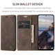 Чехол-книжка CaseMe из нубука для Xiaomi Redmi Note 14 4G (24117RN76G/O) Темно-коричневый - изображение 6