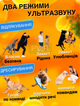 Профессиональный ультразвуковой отпугиватель от собак с фонариком и дрессировкой GTM Repeller AD 100 с аккумулятором в комплекте - изображение 4