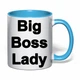 Чашка с печатью "Big Boss Lady" (цвет голубой) (34593) - изображение 2