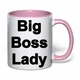 Чашка с печатью "Big Boss Lady" (цвет розовый) (34597) - изображение 2