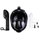 Полнолицевая маска для плавания Marlin TRAVEL black/black/black S/M - изображение 7