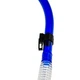 Трубка для дайвинга с двумя клапанами Marlin Dry Lux Blue/trans - изображение 4