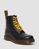 Плоскі шнурки Dr.Martens Flat 140 см YELLOW+BLACK AC754756 — жовті з чорним написом, для 8-10 люверсів - зображення 3