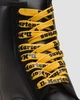 Плоскі шнурки Dr.Martens Flat 140 см YELLOW+BLACK AC754756 — жовті з чорним написом, для 8-10 люверсів - зображення 4
