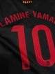 Детская футбольная форма Barcelona 24/25 Lamine Yamal №10 чёрная (длинный рукав + шорты), размер 26 ( рост 135–145 см.) - изображение 3