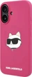 Etui plecki Karl Lagerfeld Choupette Head na Apple iPhone 16 z MagSafe Fuksja (3666339319724) - obraz 6