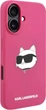Etui plecki Karl Lagerfeld Choupette Head na Apple iPhone 16 z MagSafe Fuksja (3666339319724) - obraz 7