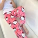 Плюшеві Штани Hello Kitty в Рожевому кольорі | Штани Хелоу Кіті Рожеві L - зображення 6