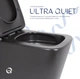 Унитаз подвесной Qtap Tern New Ultra Quiet, с сиденьем Slim Duroplast/Soft-close/Quick Release QT17332303ASMB - изображение 4
