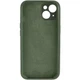 Чохол Silicone Premium case з захистом камери для iPhone 14 Full Camera Protective green 0453 - изображение 2