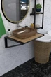 Полка под умывальник в стиле лофт EcoLoft Нейра DSP-1289-1 Дуб Аппалачи - изображение 1