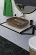 Полка под умывальник в стиле лофт EcoLoft Нейра DSP-1289-2 Дуб Кортона - изображение 2