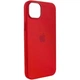 Чохол Silicone Premium case MagSafe з захистом камери та дисплея для iPhone 13 та iPhone 14 Full Protective red 0996 - изображение 3