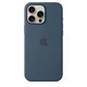 Чохол Silicone Premium case MagSafe з захистом камери та дисплея для iPhone 16 Pro Max Full Protective dark blue 2204 - зображення 3