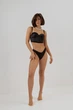 Чорний корсет із сатину з чашкою Perfect Female Чорний 75D (183CO-32-bl) - изображение 5
