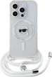 Etui plecki Karl Lagerfeld Karl Head na Apple iPhone 16 Pro Max z MagSafe ze sznurkiem Transparent (3666339320553) - obraz 3