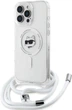 Etui plecki Karl Lagerfeld Choupette Head na Apple iPhone 16 Pro z MagSafe ze sznurkiem Cord Transparent (3666339320584) - obraz 4