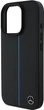 Etui plecki Mercedes Benz Blue Line Leather na Apple iPhone 16 Pro z MagSafe Czarne (3666339325701) - obraz 1