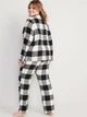 Фланелевая женская пижама Old Navy 1159768870 (Черный/Белый, XS) - изображение 11