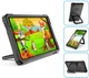 Противоударный чехол с поворотной на 360° подставкой и ремешком для Samsung Galaxy Tab A7 Lite 8.7" SM-T220 / SM-T225 (Чёрный) - изображение 4