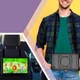 Противоударный чехол с поворотной на 360° подставкой и ремешком для Samsung Galaxy Tab A7 Lite 8.7" SM-T220 / SM-T225 (Чёрный) - изображение 6