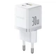 Мережевий зарядний пристрій Baseus Palm Type-C+USB 30W White - зображення 1