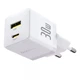 Мережевий зарядний пристрій Baseus Palm Type-C+USB 30W White - зображення 5