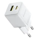 Сетевое зарядное устройство Baseus Palm Type-C+USB 20W White - изображение 1