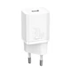 Сетевое зарядное устройство Baseus Super Si Quick Charger 1C 30W White USB-C Type-C - изображение 1