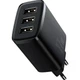 Мережевий зарядний пристрій Baseus Compact Charger 3-USB 17W Black - зображення 4