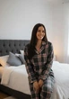 Пижама женская 2XL в клеточку (рубашка + штаны) Розово-Серая COSY - изображение 3