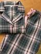 Пижама женская 2XL в клеточку (рубашка + штаны) Розово-Серая COSY - изображение 2
