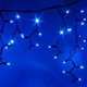 Уличная светодиодная гирлянда бахрома, 5 м 120 LED, 220 В, черный провод, Синий - изображение 4