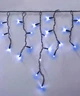 Уличная светодиодная гирлянда бахрома, 5 м 120 LED, 220 В, черный провод, Синий - изображение 5