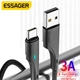 Дата кабель USB 2.0 AM to USB-C 3.0m black Essager (EXCT-LSC01) - изображение 9