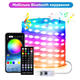 Уличная LED гирлянда 10 м Smart Bluetooth App Control 100 LED RGB USB IP65 Музыкальный режим Декоративное освещение - изображение 2
