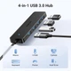 USB-хаб UGREEN 4-Port USB 3.0 Hub 1m - зображення 3