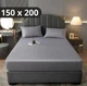 Простыня на резинке Softable Fabric 150×200 , серый— мягкая, плотная, комфортная (KT7006036) - изображение 1