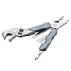 Мультитул Xiaomi NexTool Light Wrench W2 NE20293 універсальний EDC мультиінструмент 18 функцій з розвідним гайковим ключем плоскогубцями кусачками ножем напилком викрутками з набором біт у чохлі нержавіюча сталь, Blue - зображення 14