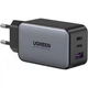 Зарядное устройство Ugreen 3xUSB 65W GaN (2хUSB-C+USB-A) CD244 Grey (10335) - зображення 1