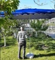 Торговый прямоугольный зонтик 2.6×3.6 м с клапаном и чехлом, синий - изображение 15